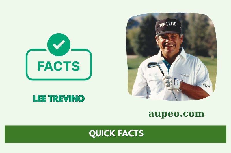 Fast facts of Lee Trevino