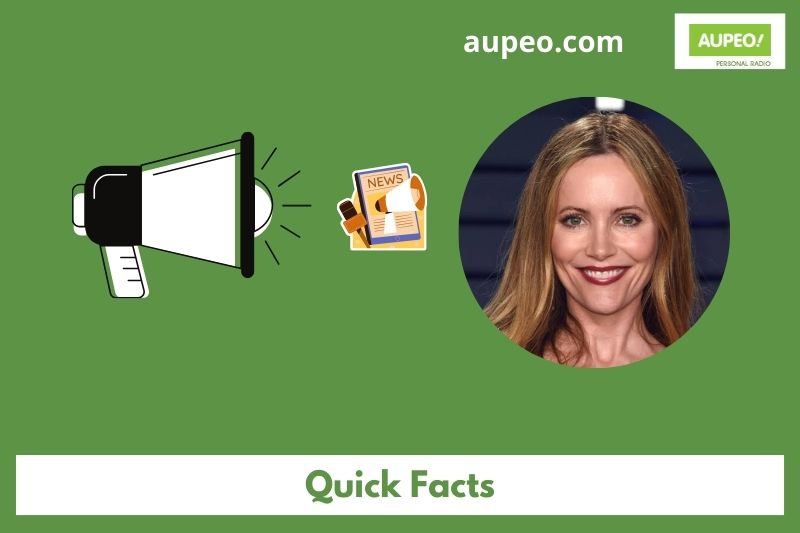Leslie Mann's Quick Facts