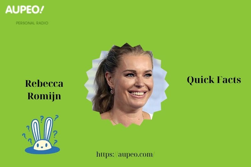 Rebecca Romijn Rapid Facts