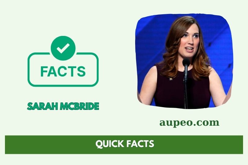 Sarah McBraide Fast Facts