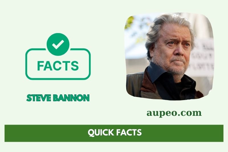 Quick facts of Steve Banon
