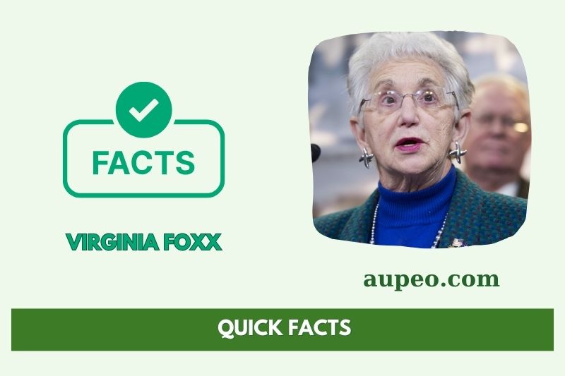 Virginia Foxx Quick Facts