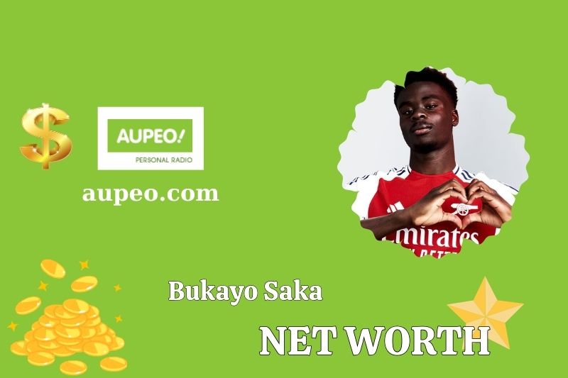 What is the net value of Bukayo Saka in 2025