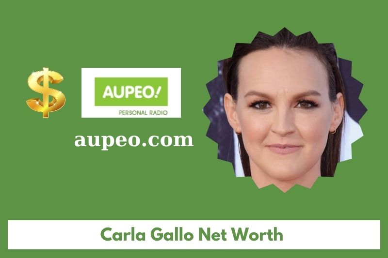 What is the net value of Carla Gallo in 2025