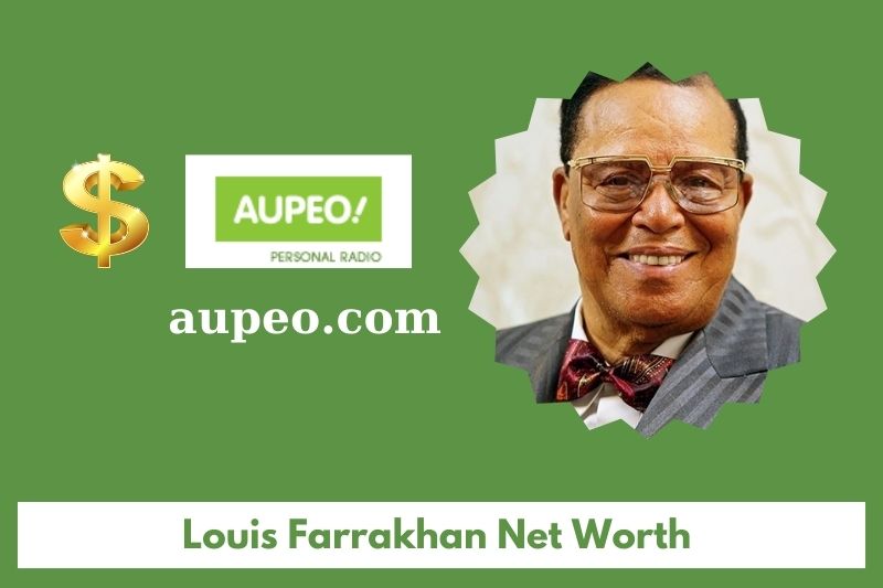 What is the net value of Louis Parakhan in 2025
