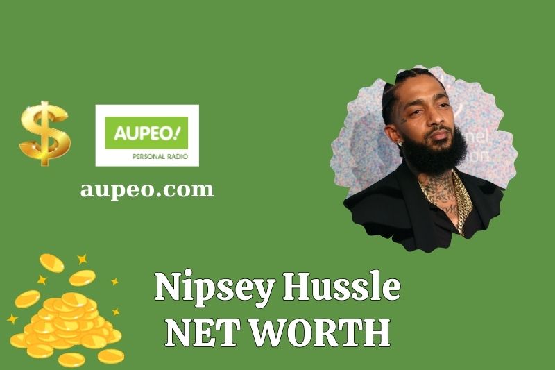 What is the net value of Nipsey Hussle in 2025